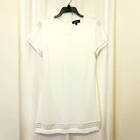 LuLu's “Perfect Time” Shift Dress, White, XL - Picture 3 of 9